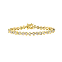 Heart-shaped Zircon Bracelet Hip Hop Ins Simple Niche Design Women's Bracelet