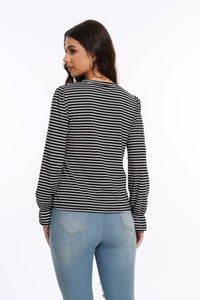 Women's Striped Long Sleeved Shirt