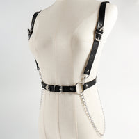 Punk Darkwind Women's Belt Leather Functional Chain Love Belt Sexy Uniform Suspenders Harness Accessories