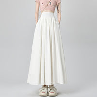 Women's Summer Slim Fit High Waist Pleated Swing Skirt