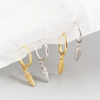 Women's Fashionable All-match Simple Leaf Earrings
