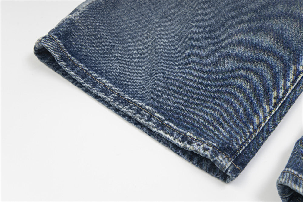 Punk High Street Fashion Design Sense Niche Tie-dye Loose Straight Trousers Men And Women