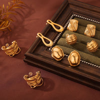 Women's Fashion Multi-layer Line Texture Earrings