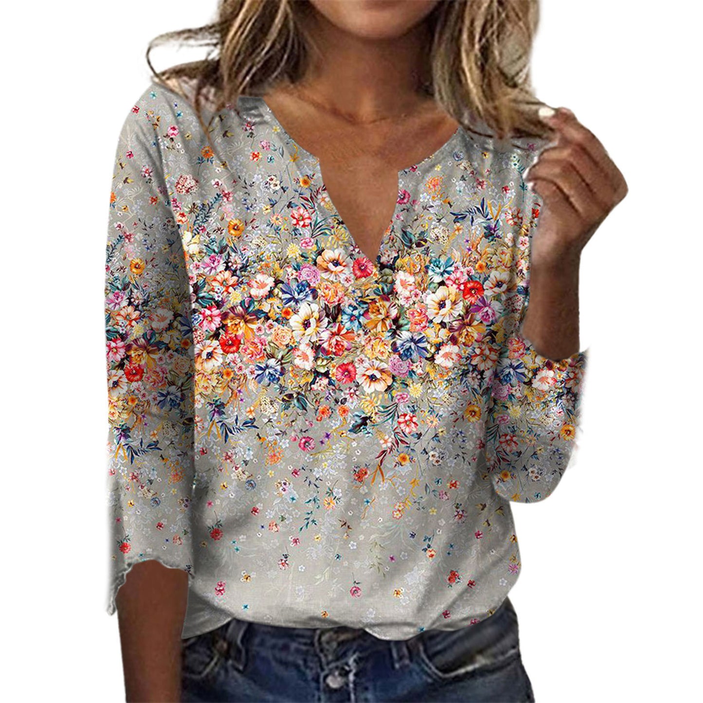 Women's Fashion Loose Summer Printed Top