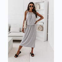 Casual Fashion Street Personalized Halter Midi Dress