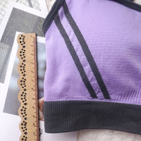 No steel ring cross beauty back bra