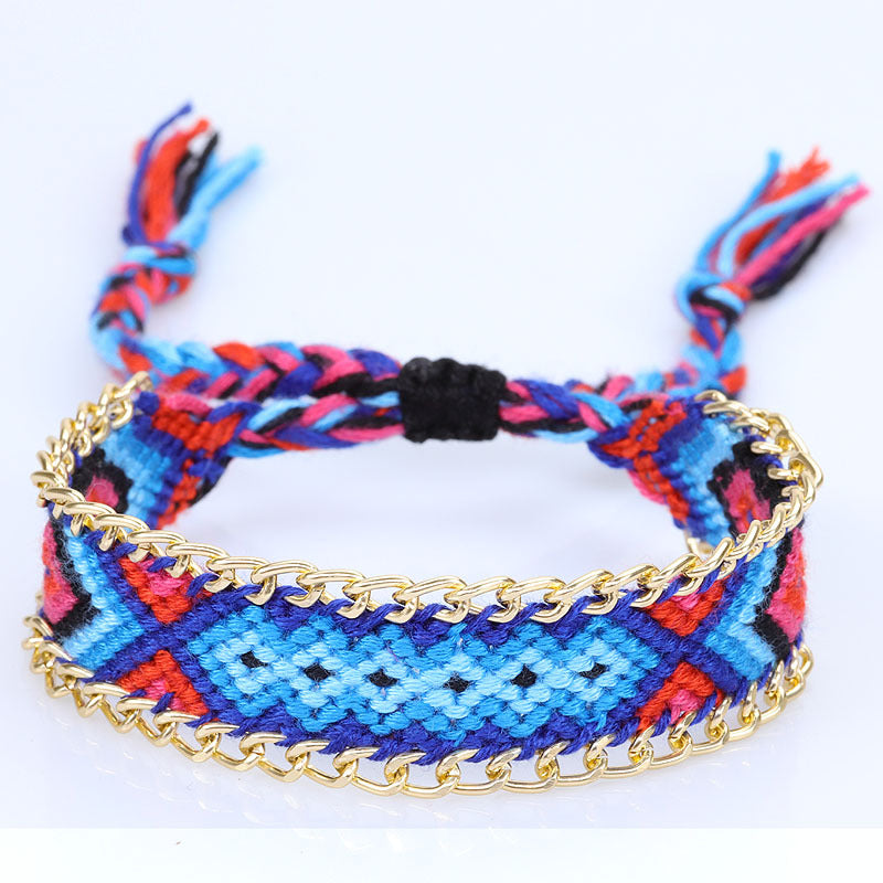 Ethnic Style Hand Weaving Bracelet - Chic Angle