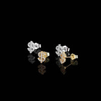 Simple Personality Copper Earrings Studded With Zircon
