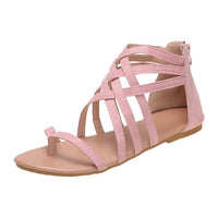 Flip-flops Flat Cross Straps European And American Roman Sandals