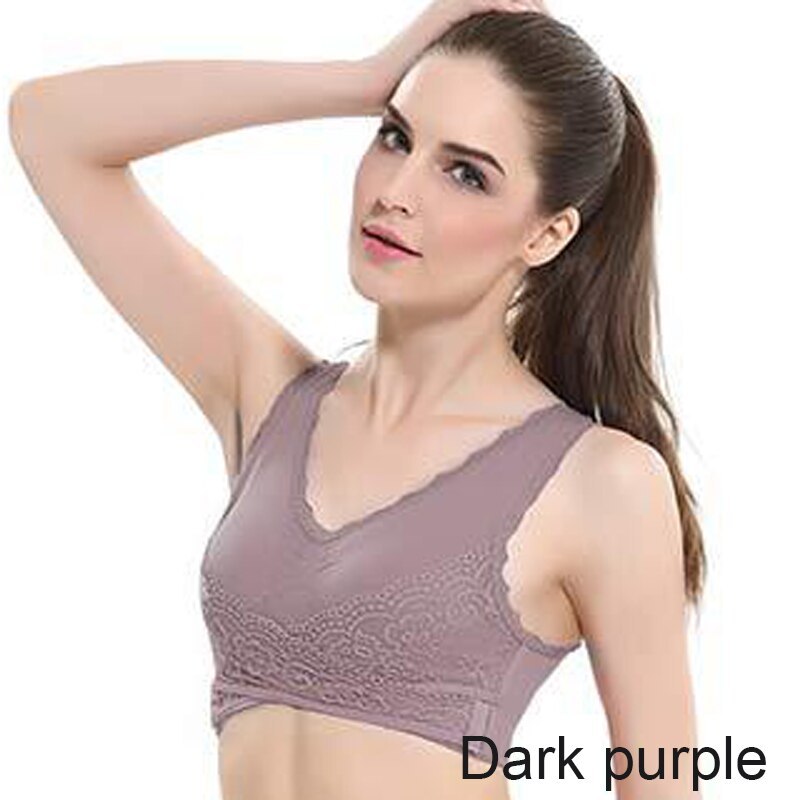 Lace-free rimless sports bra