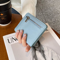 Women's Short Leather Wallet Large Capacity