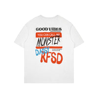 Men's Summer Loose Street Cotton Printed T-shirt