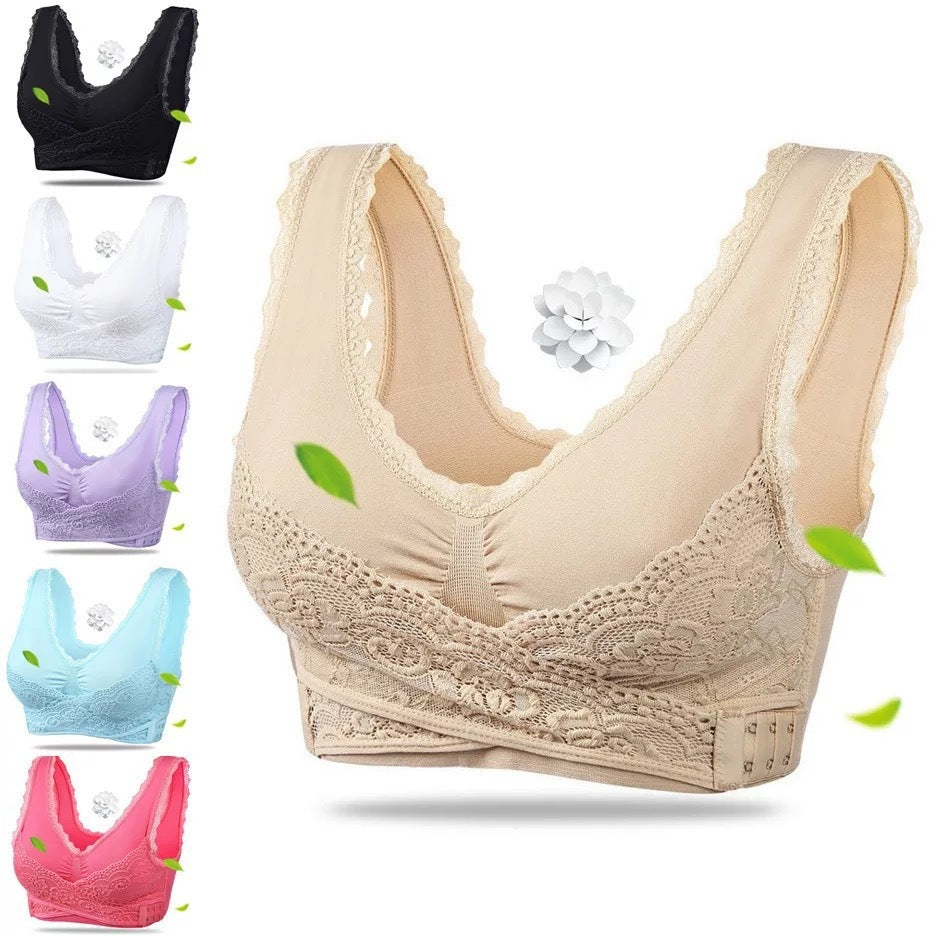Lace-free rimless sports bra