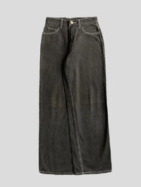 Popular American Retro Alien Print Street Cool Wear Harajuku Wide-leg Jeans