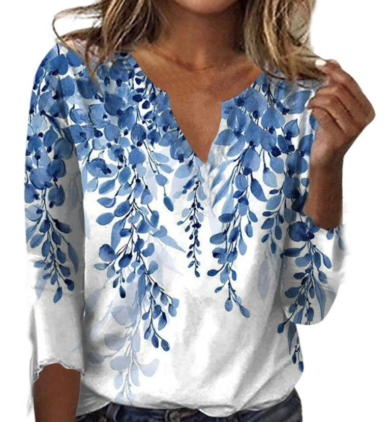 Women's Fashion Loose Summer Printed Top