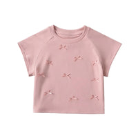 Women's Summer Hot Girl Round Neck Drop Shoulder Short Sleeve T-shirt