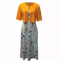 Women's Mature Elegant Elegant Long Skirt Two-piece Set