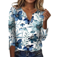Women's Fashion Loose Summer Printed Top