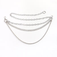 Men's And Women's Personality Fashion Multi-layer Metal Punk Waist Chain All-in-one Detachable Strap Dual-use Body Chain Hip Hop Chic Cool Chain