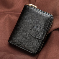 First layer cowhide Korean style ladies wallet