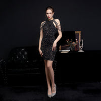 Symphony Sequins Short Dress Party Party Dress Fairy Series