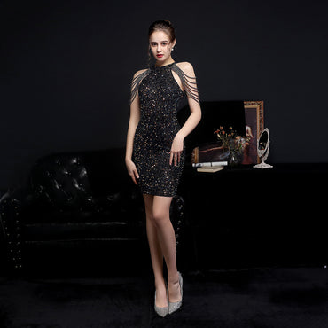 Symphony Sequins Short Dress Party Party Dress Fairy Series