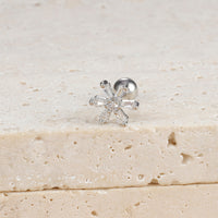 Micro-inlaid Inlaid Zirconium Christmas Snowflake Pendant Earrings Niche