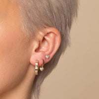 Silver Needle Special-interest Design Rhinestone Heart-shaped Earrings For Women