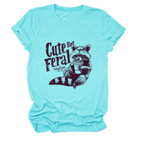 Guoli Printed Personality Round Neck Women's T-shirt
