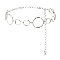 Simple Women's Waist Chain Metal Cutout Large Circle Sexy Body Chain