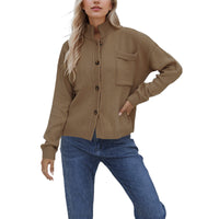 Knitted Coat V-neck Plus Size Sweaters Women's Clothing