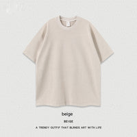 Women's American-style Distressed Linen Cotton Short Sleeve