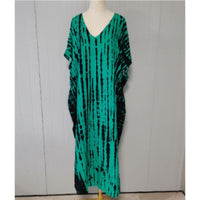 Rayon Printed Blooming Loose Vacation Robe Beach Dress Bikini Sun Protection Shirt
