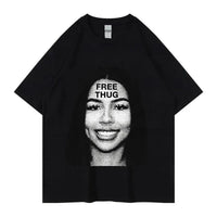 Women's Retro Short Sleeve Top Hip Hop T-shirt - Chic Angle