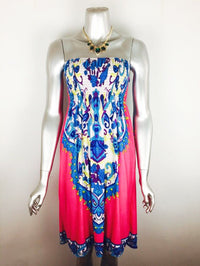 Women's Wrap Print Midi Skirt Bohemian