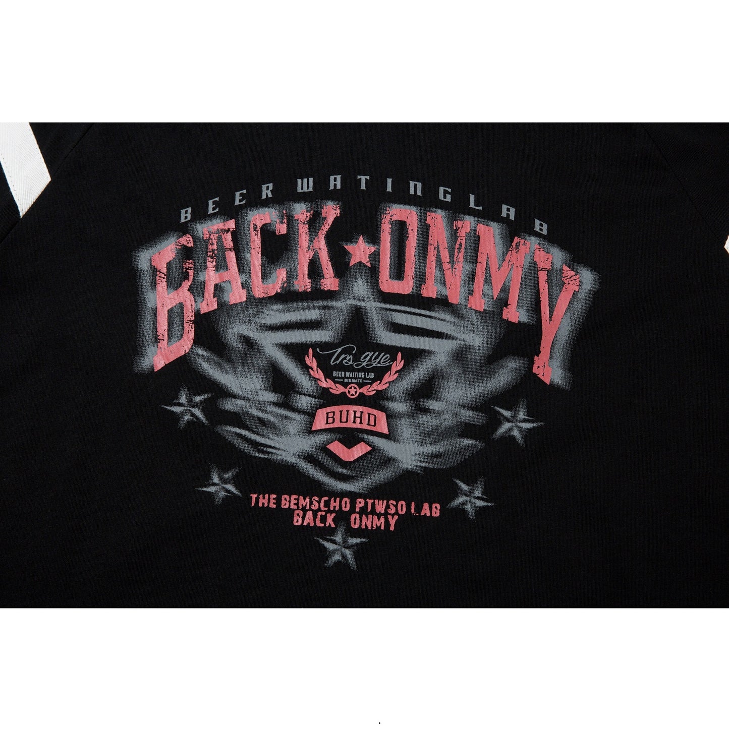 Letter Badge Printed Short-sleeved T-shirt Loose Half-sleeve Top