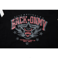 Letter Badge Printed Short-sleeved T-shirt Loose Half-sleeve Top