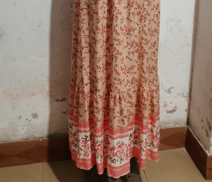 Ruffle Sleeves V-neck Lace Irregular Big Dress