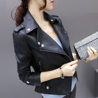 pu locomotive leather ladies short