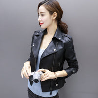 pu locomotive leather ladies short