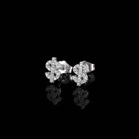 Simple Personality Copper Earrings Studded With Zircon