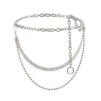 Men's And Women's Personality Fashion Multi-layer Metal Punk Waist Chain All-in-one Detachable Strap Dual-use Body Chain Hip Hop Chic Cool Chain