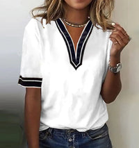 Women's New Solid Color Sleeveless Shirt Fashion V-neck Vest - Chic Angle