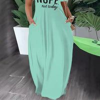 Women's New Oblique Shoulder Letter Casual Skirt