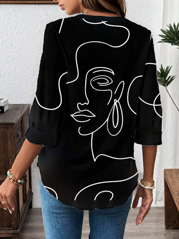Women Clothes Women's Casual Office Blouse