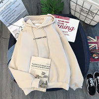 Korean Style Long Sleeve Casual Hooded Coat