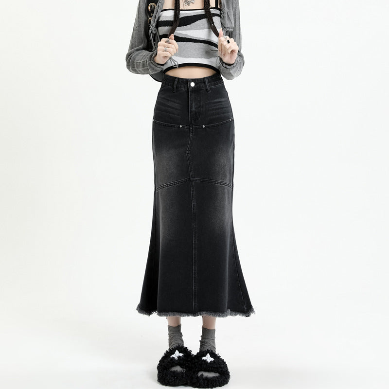 Fishtail Skirt High Waist Slimming A- Line Women