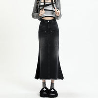 Fishtail Skirt High Waist Slimming A- Line Women