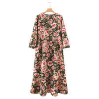 new polka dot print maxi dress
