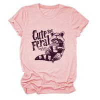 Guoli Printed Personality Round Neck Women's T-shirt